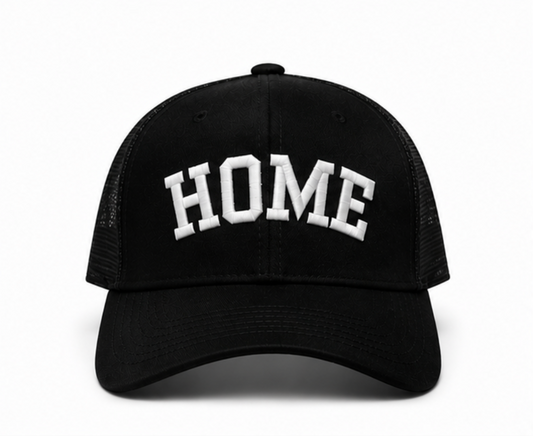 HOME Trucker Hat - Black