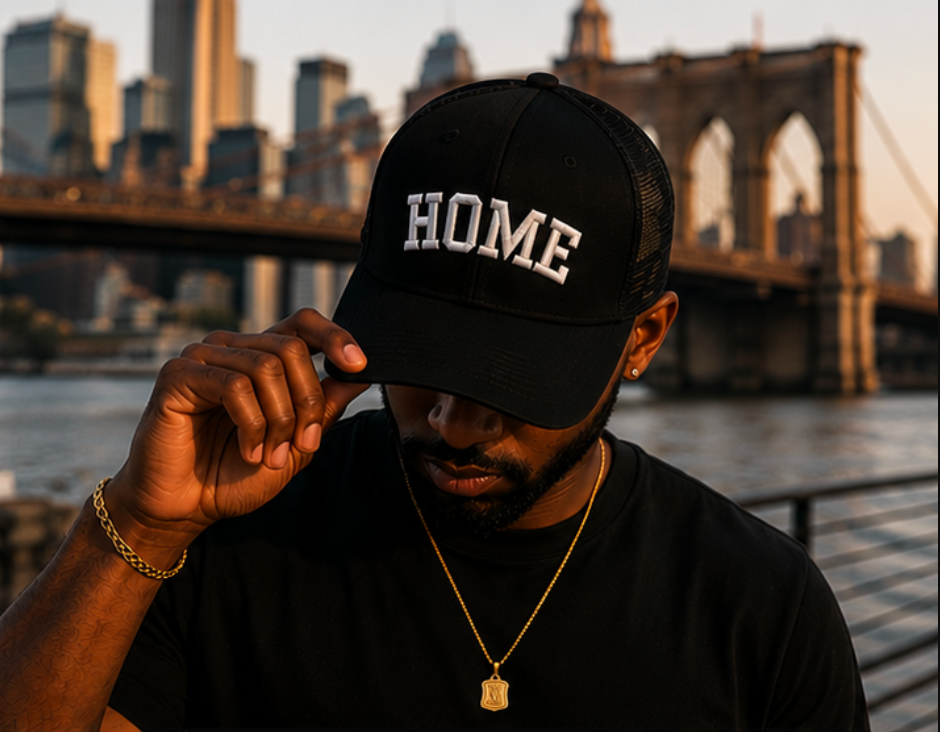 HOME Trucker Hat - Black