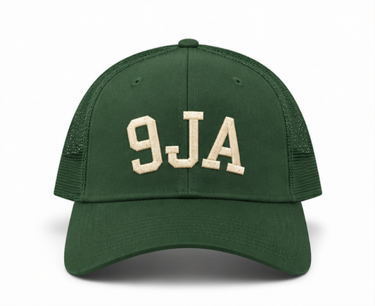 9JA Trucker Hat - Green