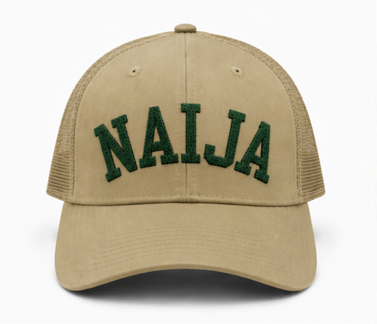 NAIJA Trucker Hat - Khaki