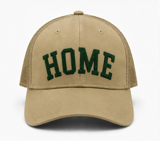 HOME Trucker Hat - Khaki